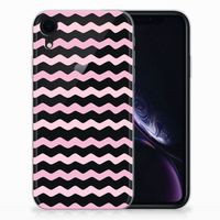 Apple iPhone Xr TPU bumper Waves Roze