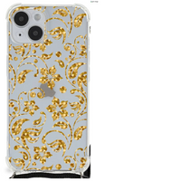 iPhone 14 Plus Case Gouden Bloemen