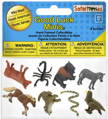 Safari speeldierenset wilde westen junior multicolor 8 delig