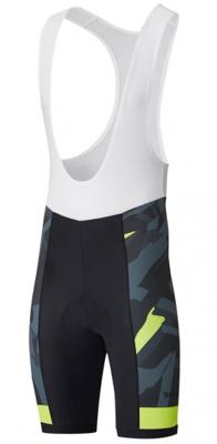 Shimano fietsbroek Team heren zwart/grijs/geel maat S Shimano fietsbroek Team heren zwart/grijs/geel maat S