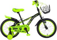 Kron Bobcat 16 Inch 25,4 cm Jongens V Brakes Zwart/Groen