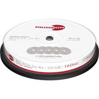 Primeon 2761311 Blu-ray BD-R DL disc 50 GB 10 stuk(s) Spindel Antikras-coating