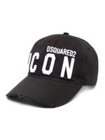 DSQUARED2 casquette BE Icon en coton à logo - Noir