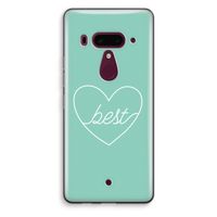 Best heart pastel: HTC U12+ Transparant Hoesje