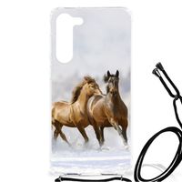 Samsung Galaxy S23 Plus Case Anti-shock Paarden - thumbnail