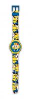 Universal horloge Minions junior digitaal 29 cm rubber geel