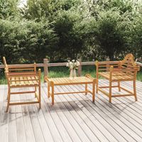 Tuinstoelen 2 st 91x62x94 cm massief teakhout - thumbnail