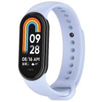 By Qubix - Siliconen bandje - Lichtblauw - Compatible met Xiaomi Smart Band 8 & 9 - Compatible Xiaomi bandje