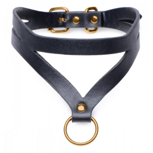 XR Brands Bondage Baddie - Collar with O-Ring