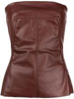 Rick Owens haut bustier en jean - Marron - thumbnail