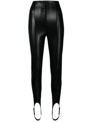 Philosophy Di Lorenzo Serafini Legging van imitatieleer - Zwart Philosophy Di Lorenzo Serafini Legging van imitatieleer - Zwart