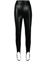Philosophy Di Lorenzo Serafini Legging van imitatieleer - Zwart