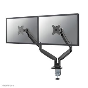 Neomounts NM-D750DBLACK 2-voudig Monitor-tafelbeugel 25,4 cm (10) - 81,3 cm (32) Kantelbaar, Zwenkbaar Zwart