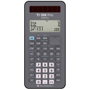 Texas Instruments TI-30X Prio MathPrint™ Schoolrekenmachine Zwart Aantal displayposities: 64 werkt op batterijen, werkt op zonne-energie