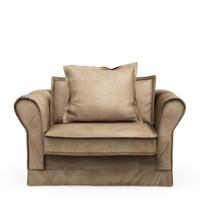 Rivièra Maison Loveseat 'Carlton' Velvet, kleur Golden Beige