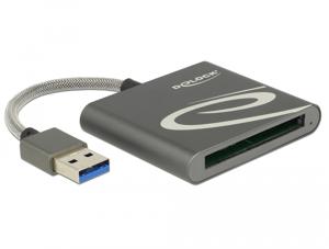 DeLOCK 91525 geheugenkaartlezer USB 3.2 Gen 1 (3.1 Gen 1) Grijs