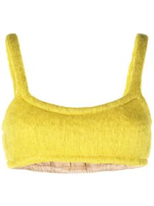 Veronique Leroy bralette à design texturé - Jaune