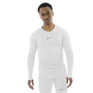 Nike Dri-Fit Park Ondershirt Lange Mouwen Wit Grijs