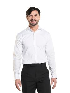 Chaud Devant 614 Men White Stretch Overhemd