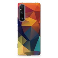 Sony Xperia 1 V TPU Hoesje Polygon Color