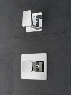 Hotbath Bro! inbouw thermostaat 1 stopkraan geborsteld nikkel Hotbath Bro! inbouw thermostaat 1 stopkraan geborsteld nikkel