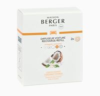 Maison Berger Navulling - voor autoparfum - Coconut Monoi - 2 Stuks