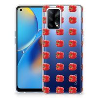 OPPO A74 4G Siliconen Case Paprika Red - thumbnail