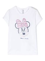 Monnalisa t-shirt à imprimé Minnie-Mouse - Blanc