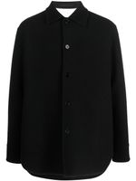 Jil Sander surchemise en laine - Noir - thumbnail