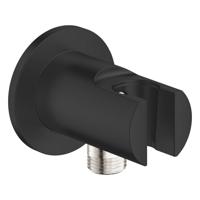 GROHE Tempesta Wandaansluitbocht - 1/2" - met houder - matte black 286282431