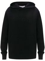 JW Anderson hoodie en coton à logo brodé - Noir - thumbnail