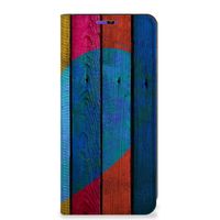 Samsung Galaxy A22 4G | M22 Book Wallet Case Wood Heart - Cadeau voor je Vriend