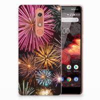 Nokia 5.1 (2018) Silicone Back Cover Vuurwerk