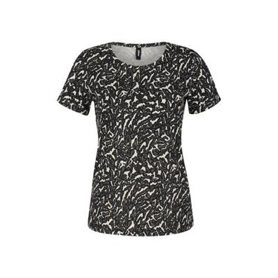 Shoeby Eksept T-shirt Dany met all over print zwart Shoeby Eksept T-shirt Dany met all over print zwart