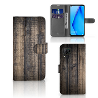 Huawei P40 Lite Book Style Case Steigerhout