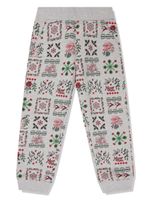 Kenzo Kids pantalon de jogging à motif graphique - Gris