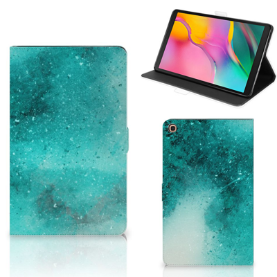 Hoes Samsung Galaxy Tab A 10.1 (2019) Painting Blue Hoes Samsung Galaxy Tab A 10.1 (2019) Painting Blue