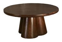 Brix Ronde Salontafel Clubs Mangohout, 80cm - Bruin