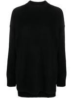 Jil Sander long-sleeve crew-neck wool jumper - Noir