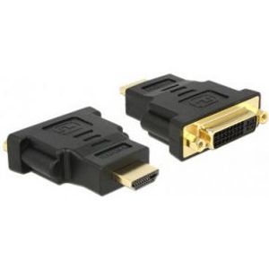 DeLOCK 65467 tussenstuk voor kabels HDMI DVI 24+5 Zwart