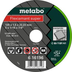 Metabo 616196000 Doorslijpschijf recht 25 stuk(s)