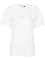 Murmur t-shirt à détail de brides - Blanc - thumbnail