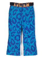 Marc Jacobs Kids pantalon de ski à imprimé animalier - Bleu