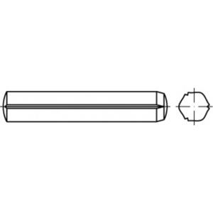 TOOLCRAFT TO-5437557 Cilindrische kerfstift 5 mm Staal 100 stuk(s)