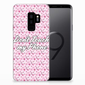 Samsung Galaxy S9 Plus Silicone-hoesje Flowers Pink DTMP