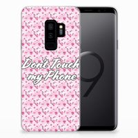 Samsung Galaxy S9 Plus Silicone-hoesje Flowers Pink DTMP