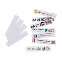 COLOP e-Mark zelfklevende plastic bordjes 80 x 18 mm, voor bedrukking met de e-mark, 1 verpakking = 50 stuks 156477 wit