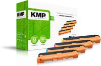 KMP Toner vervangt Brother TN-243BK, TN-243C, TN-243M, TN-243Y, Mulitipack TN-243BKCMY Compatibel Combipack Zwart, Cyaan, Magenta, Geel 1000 bladzijden B-T09M