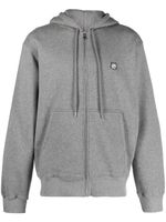 Maison Kitsuné hoodie en coton à patch renard - Gris