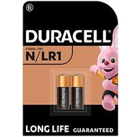 De Duracell Specialty N Alkaline Batterij 1,5V, (E90 / LR1) is geschikt voor gebruik in zaklampen, rekenmachines en fietslampen, verpakking van 2